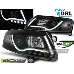 FARI TUBO LUCE DRL NERO per AUDI A6 C6 04.04-08