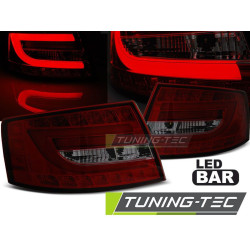 FARI POSTERIORI A LED ROSSO SFUMATO per AUDI A6 C6 SEDAN 04.04-08 7PIN