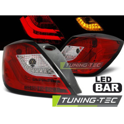 TUNING-TEC fanali posteriori a LED per OPEL ASTRA H 03.04-09 3D, rosso-bianco