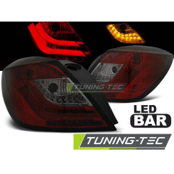 TUNING-TEC fanali posteriori a LED per OPEL ASTRA H 03.04-09 3D, rosso-fumé