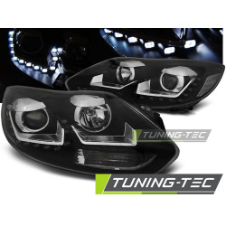 TUNING-TEC fari anteriori (DRL) per FORD FOCUS MK3 11- 10.14 (H7/H1), nero