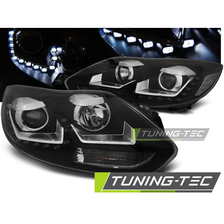 Fari TUNING-TEC fari anteriori (DRL) per FORD FOCUS MK3 11- 10.14 (H7/H1), nero | race-shop.it