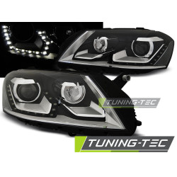 FARI DAYLIGHT NERO per VW PASSAT B7 10.10- 10.14