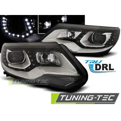 FARI TRUE DRL NERO per VW TIGUAN 2011 - 12.2015