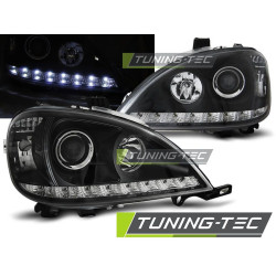 TUNING-TEC fari anteriori (DRL) per MERCEDES W163 ML M-KLASA 03.98-08.01 (H1), nero