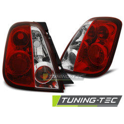 TUNING-TEC fanali posteriori per FIAT 500 07, rosso-bianco