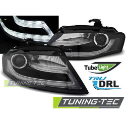 TUNING-TEC fari anteriori (True DRL) per AUDI A4 B8 04.08-11 (H7), nero