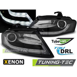 XENON FARI TRUE DRL NERO per AUDI A4 B8 04.08-11