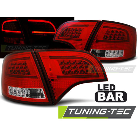 Fari TUNING-TEC fanali posteriori a LED (LED Bar) per WHIE AUDI A4 B7 11.04-03.08 AVANT, rosso | race-shop.it