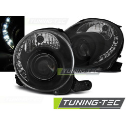 TUNING-TEC fari anteriori per FIAT 500 07-15 (H7), nero