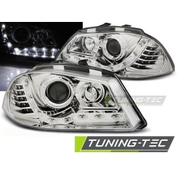 FARI DAYLIGHT CHROME per SEAT IBIZA 6L 04.02-08