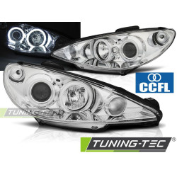 FARI PEUGEOT 206 02- ANGEL EYES CHROME CCFL