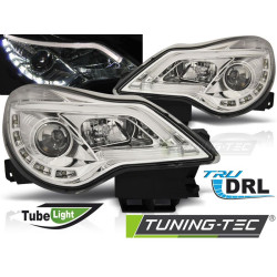 TUNING-TEC fari anteriori (DRL) per OPEL CORSA D 11-14 (H1), cromo