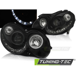 FARI DAYLIGHT NERO per MERCEDES CLK W209 03-10