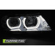 Fari TUNING-TEC fari anteriori a LED (U-LED) per XENON 3D BMW E90/E91 03.05-08.08 (D1S), cromo | race-shop.it
