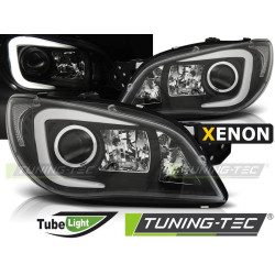FARI SUBARU IMPREZA II GD 06-07 LUCE AL NEON NERO HID