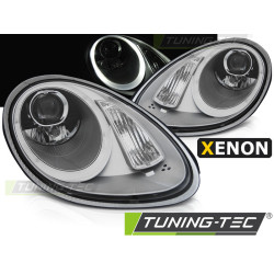 TUNING-TEC fari anteriori per XENON PORSCHE BOXSTER / CAYMAN 987 05-08 (D2S), argento