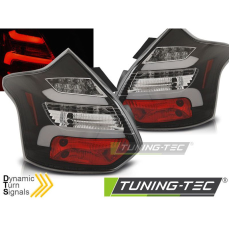 Fari TUNING-TEC fanali posteriori a LED (LED Bar, SEQ) per FORD FOCUS 3 11-10.14 HATCHBACK, nero | race-shop.it