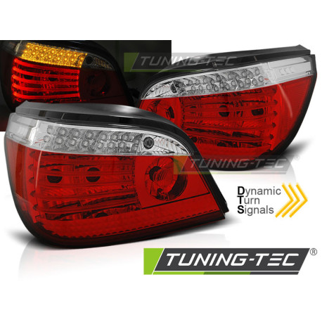 Fari TUNING-TEC fanali posteriori a LED (SEQ) per BMW E60 LCI 03.07-12.09, rosso-bianco | race-shop.it