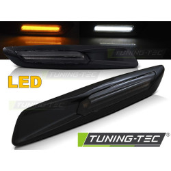 INDICATORI DI DIREZIONE SFUMATO GLOSSY NERO LED F10 STYLE per BMW E60/ E90/ E92/ E82