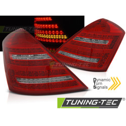 TUNING-TEC fanali posteriori a LED (SEQ) per MERCEDES W221 S-KLASA 05-09, rosso-bianco
