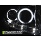 Fari TUNING-TEC fari anteriori (CCFL, Angel Eyes) per FORD FOCUS II 02.08-10 (H7/H1), cromo | race-shop.it