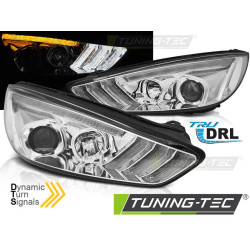 FORD FOCUS MK3 15-18 CROMO DRL LED SEQ INDICATORE