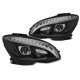 Fari TUNING-TEC fari anteriori (Tube Light, SEQ) per MERCEDES W204 07-10 (H9), nero | race-shop.it