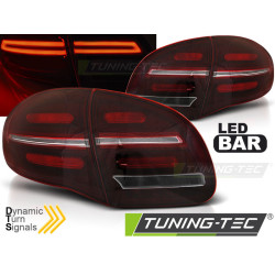 TUNING-TEC fanali posteriori a LED (LED Bar, SEQ) per WHIE PORSCHE CAYENNE 10-15, rosso