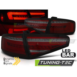 LED BAR FARI POSTERIORI ROSSO SFUMATI SEQ per AUDI A4 B8 12-15 SEDAN OEM LED