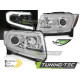 Fari CHRYSLER JEEP GRAND CHEROKEE 11-13 CROMO LUCE AL NEON SEQ | race-shop.it