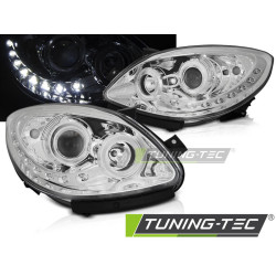 TUNING-TEC fari anteriori (DRL) per RENAULT TWINGO 07-11 (H1), cromo