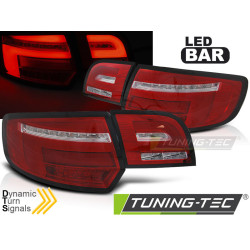 TUNING-TEC fanali posteriori a LED (LED Bar, SEQ) per WHIE AUDI A3 8P 5D 03-08, rosso