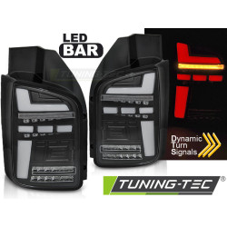 TUNING-TEC fanali posteriori a LED (LED Bar, SEQ) per VW T5 10-15 (TRANSPORTER), nero, V2