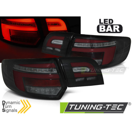 Fari LED BAR ROSSO FARI POSTERIORI NERO SEQ per AUDI A3 8P 5D 08-12 | race-shop.it