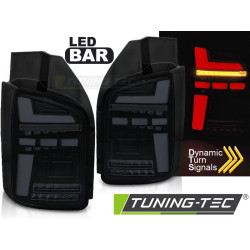 LED BAR FARI POSTERIORI NERO SFUMATI SEQ per VW T5 10-15
