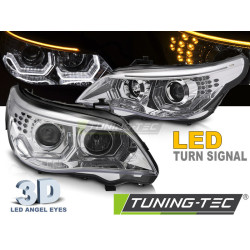 FARI ANGEL EYES LED 3D CROMO per BMW E60 E61 03-07