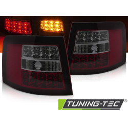 TUNING-TEC fanali posteriori a LED per AUDI A6 05.97-05.04 AVANT, rosso-fumé, V3