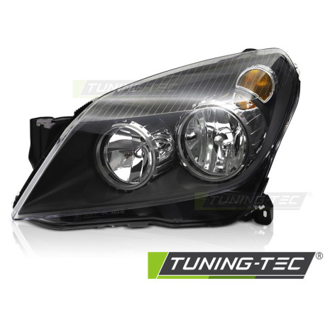 Fari TUNING-TEC faro anteriore per OPEL ASTRA H 04-10 (H7/H1, TYC), nero, sinistro | race-shop.it
