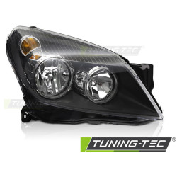 TUNING-TEC faro anteriore per OPEL ASTRA H 04-10 (H7/H1, TYC), nero, destro