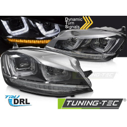 FARI SEQ NERO CON CHROME LINE per VW GOLF 7 13-17