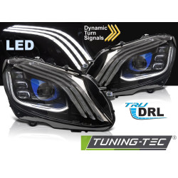 TUNING-TEC fari anteriori a LED (Full LED) per MERCEDES W205 14-21 (LED), nero