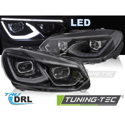 TUNING-TEC fari anteriori a LED (Full LED) per VW GOLF 6 08-13 (LED), nero