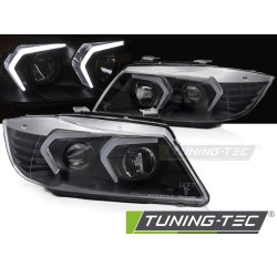TUNING-TEC fari anteriori per BMW E90/E91 05-08, nero