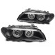 Fari TUNING-TEC fari anteriori (Angel Eyes) per XENON BMW E46 03-06 COUPE CABRIO (D2S/H7), nero | race-shop.it