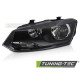 Fari TUNING-TEC faro anteriore per VW POLO 6R 09-14 (H7, TYC), nero, sinistro | race-shop.it