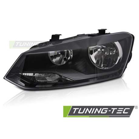 Fari TUNING-TEC faro anteriore per VW POLO 6R 09-14 (H7, TYC), nero, sinistro | race-shop.it