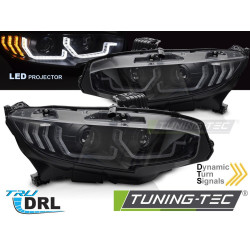 Fari LED nere DRL SEQ compatibili con HONDA CIVIC X 16-21