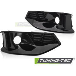 TUNING-TEC cornici fendinebbia per AUDI A4 B9 20-24, nero lucido