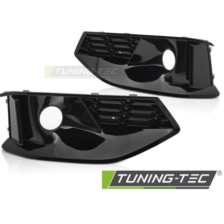 Body kit e accessori visivi TUNING-TEC cornici fendinebbia per AUDI A4 B9 20-24, nero lucido | race-shop.it